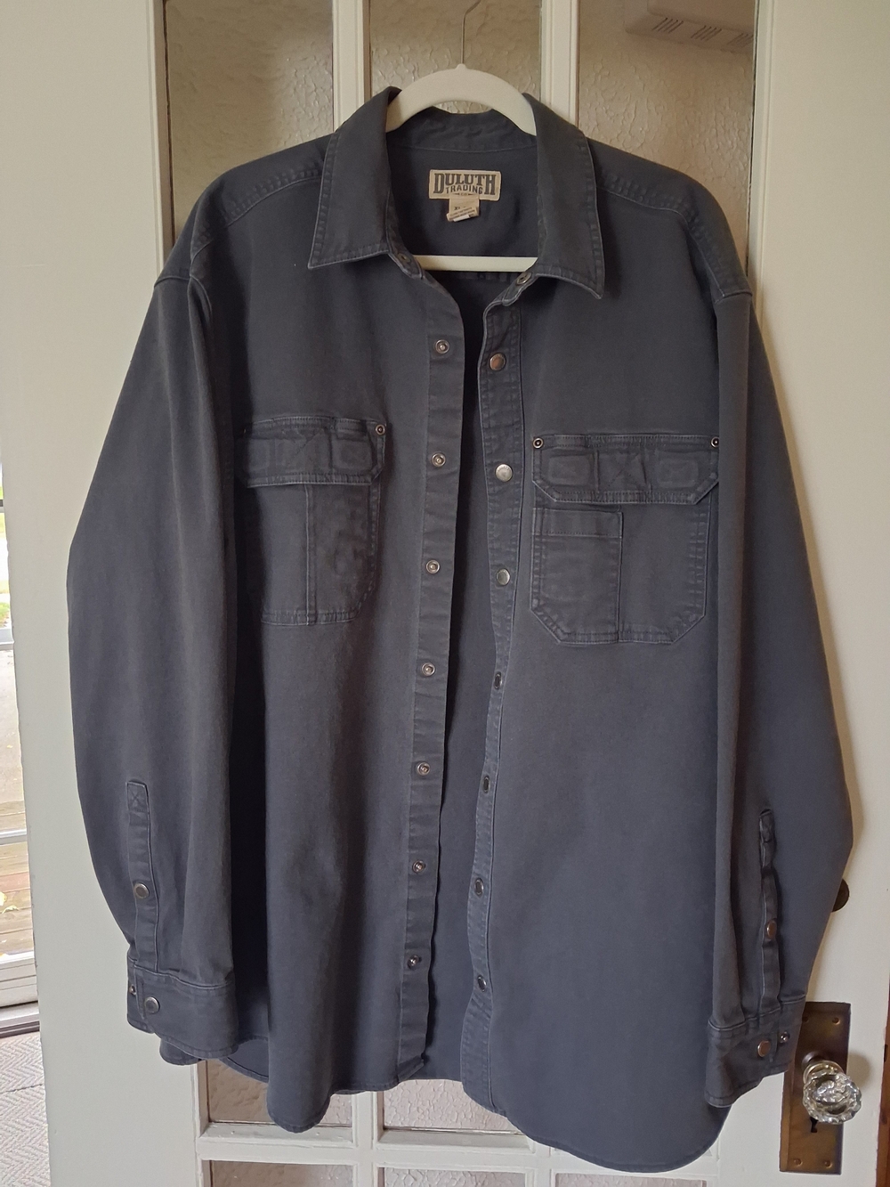 Duluth Trading Men’s Stretch Fire Hose Canvas Work Shirt Jacket